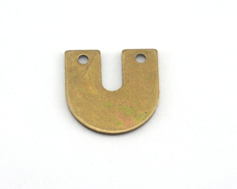 Magnet shape semi circle 15x15x0.8mm Antique Bronze brass findings scs oz2788-120