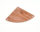 Brushed Triangle raw copper 19x29mm 3 hole charms , findings earring OZ3930-220