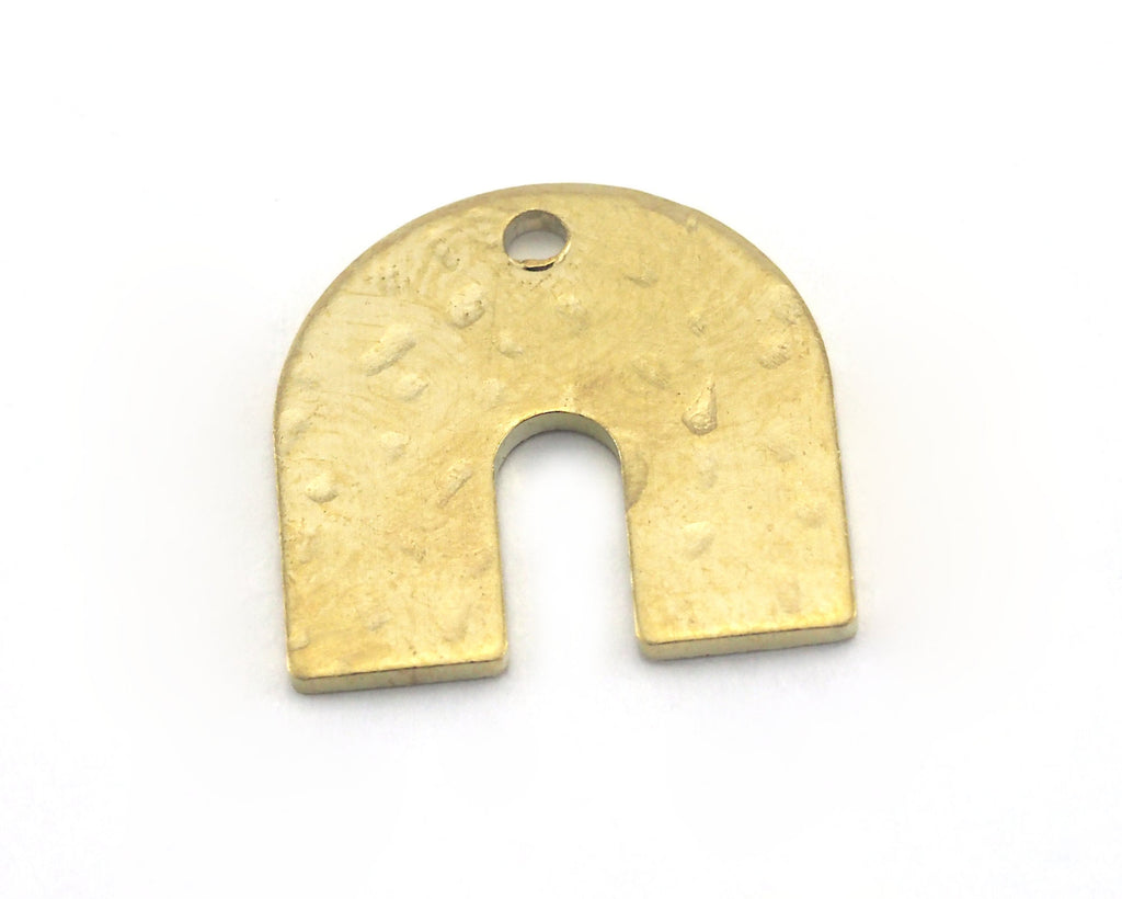 Magnet shape semi circle 15x15x0.8mm raw brass findings scs oz2787-120