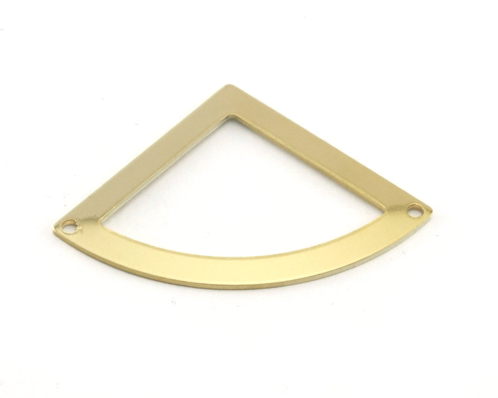 Triangle raw brass 27x39mm connector charms , findings earring 4238-190