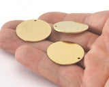 Circle Tag 26mm  thickness 1mm raw brass charms findings pendants stamping 680