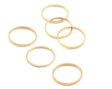 Circle Links, Seamless Ring Circle Connectors for Jewelry Making gold plated brass 14mm OD (13mm ID) bab13 2486