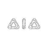 Cosmic triangle fancy stone 4737  Swarovski® crystal jet hematite  20mm 4737