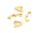 Snap Lock Clasp Fold Over Gold Plated Brass Solid Brass Clasp, 1310-2