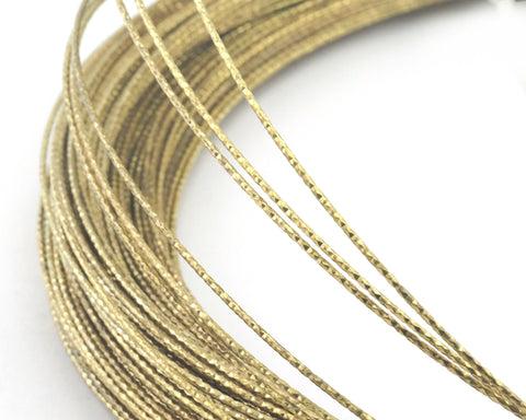 Wire Art Textured Round Raw Brass Wire 1.5mm 16 Gauge raf7-03