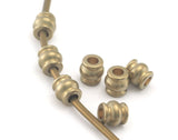 Cylinder beads raw brass 7x7mm (hole 3 mm) , findings spacer bead bab3 OZ4287