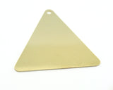 Huge Triangle Tag 67mm raw brass equilateral charms ,findings 1910