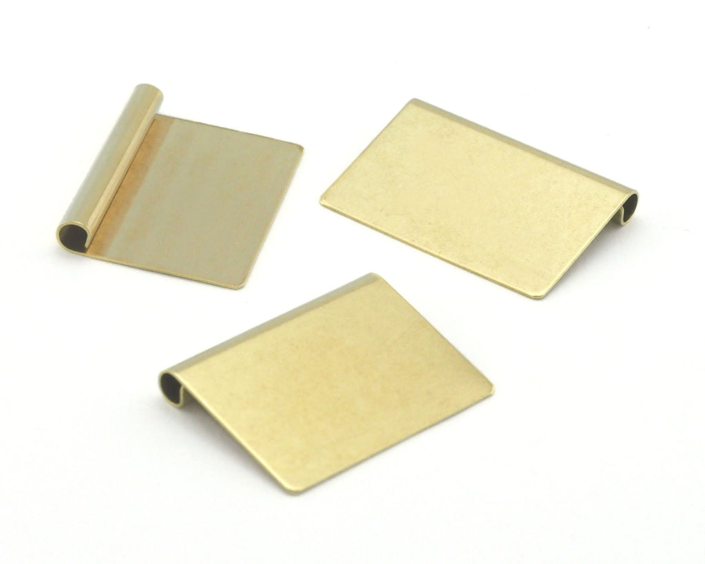 Rectangle Pendant 30x21.5mm charms Raw brass 4301-308