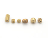 raw brass barbell, Inner Sizes Aprx : 20mm 30mm 35mm 40mm 50mm 60mm 80mm 85mm 100mm BB2-S180