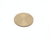 Brushed Round Disc 30mm Stamping blank tag shape Raw Brass 4644