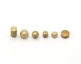 Raw brass barbell, 2mm bar, Inner Sizes (aprx): 20mm 30mm 35mm 40mm 50mm 60mm 80mm 85mm 100mm bb2