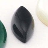 Dyed Green Red Agate, Onyx, Mother of Pearl marquise shape cabochon 6x12mm 300 - no hole