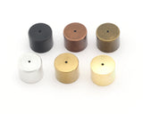 Tassel Leather Cord End Crimp Caps Beads End Tip Cap For DIY 15x12,5mm 14mm inner cord  tip ends, ribbon end, brass  findings 1652 Enc14