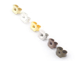 Stud Earring backs, Earring Findings, Replacement backs nuts, stopper, butterfly Brass or Plated - making earrings 6x4mm 4705