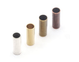 Cylinder Spacer Bead Tubes 7x20mm (hole 6mm) Raw Brass - Antique Silver - Antique Copper, Antique Bronze Charms,  Craft Findings bab6 4814