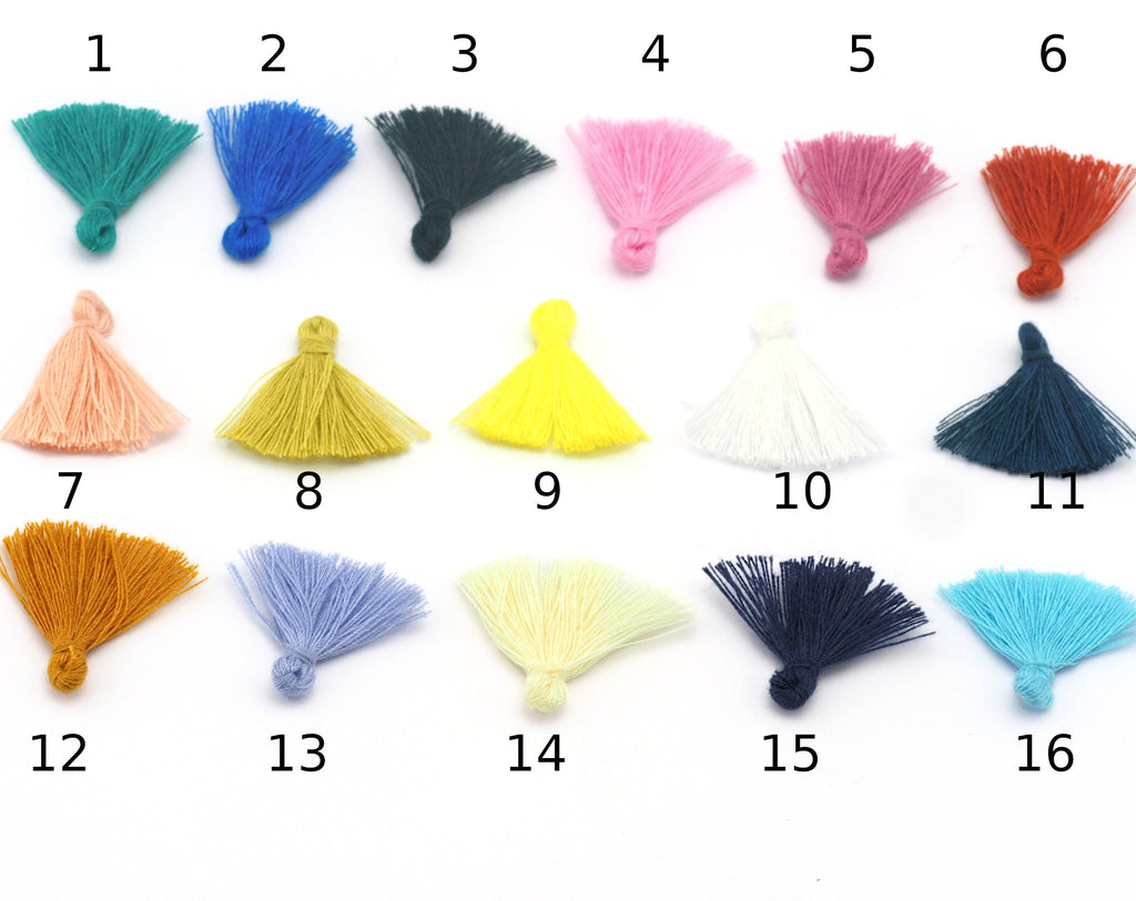 Tassels Colorful Cotton Tassels Earring Handmade Jewelry Making Tassels Pendant DIY Craft Supplies (25mm ) raf4