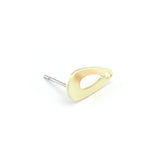 Drop Earring Stud Post Raw Copper Brass 15x7.5mm Earring  Blanks 1562