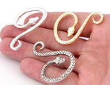 Snake Animals Earring Post Gold Tone, Shiny silver plated , Antique Silver Plated  45x31mm OZ5038