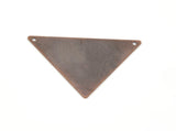 Triangle tag 45x35mm antique copper tone 2 hole connector charms ,findings 742AC-U-38