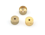 Ends cap  brass 9x5mm (8mm inner) Raw brass - Shiny Gold Plated - Antique Bronze - copper cord  tip ends, ribbon end, Top Hole ENC8 5147