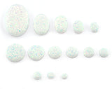 Australian White Opal Flatback Cabochon (Imitation) Oval - Round - sizes available - no hole - cab33