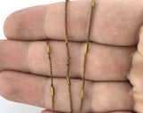 Satellite Chain Jewelry Making 0.9mm Raw Brass z183