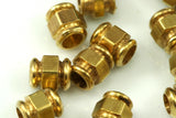 15 pcs raw brass cylinder 7x6mm (hole 3mm) industrial brass charms, pendant, findings spacer bead bab3 1528