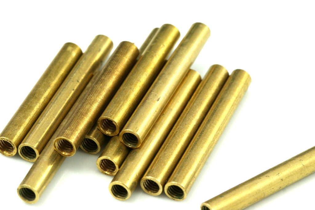 Raw Brass Tube 5x35mm (hole M4 Thread ) 544