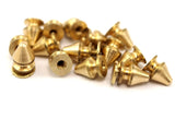 5 pcs Raw Brass Studs and Spikes Metal Screw Back Leather-craft DIY 240