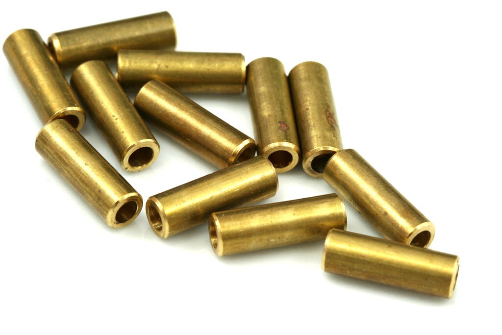 Spacer bead ,İndustrial brass Charms ,Raw Brass tube, 5x15mm (hole 3.8mm) ,Pendant,Findings OZ1630