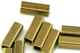 tube spacer finding Raw Brass 4x12mm 5/32x1/2 inch blank for stamping 1750