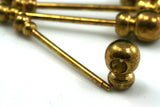 Brass barbell Gold Tone Brass 50x10mm Pendant finding industrial design bb2 1745