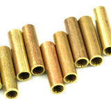 10 pcs Raw Brass Tube 20x5mm (M4 Thread ) industrial brass Charms,Pendant,Findings spacer bead 507