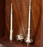 Spike Huge Tribal Pendant 1 Pc Nickel plated Brass (76x9mm) 3x3/8 inch with bolt (hole 5mm 3/16 inch) pendulum 1148