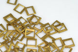 rectangle  connector Charms ,60 pcs Raw Brass 7x7mm Findings R072-6