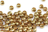 raw solid brass spacer bead 4mm (hole 13 gauge 1.8mm) , findings bab2 1021