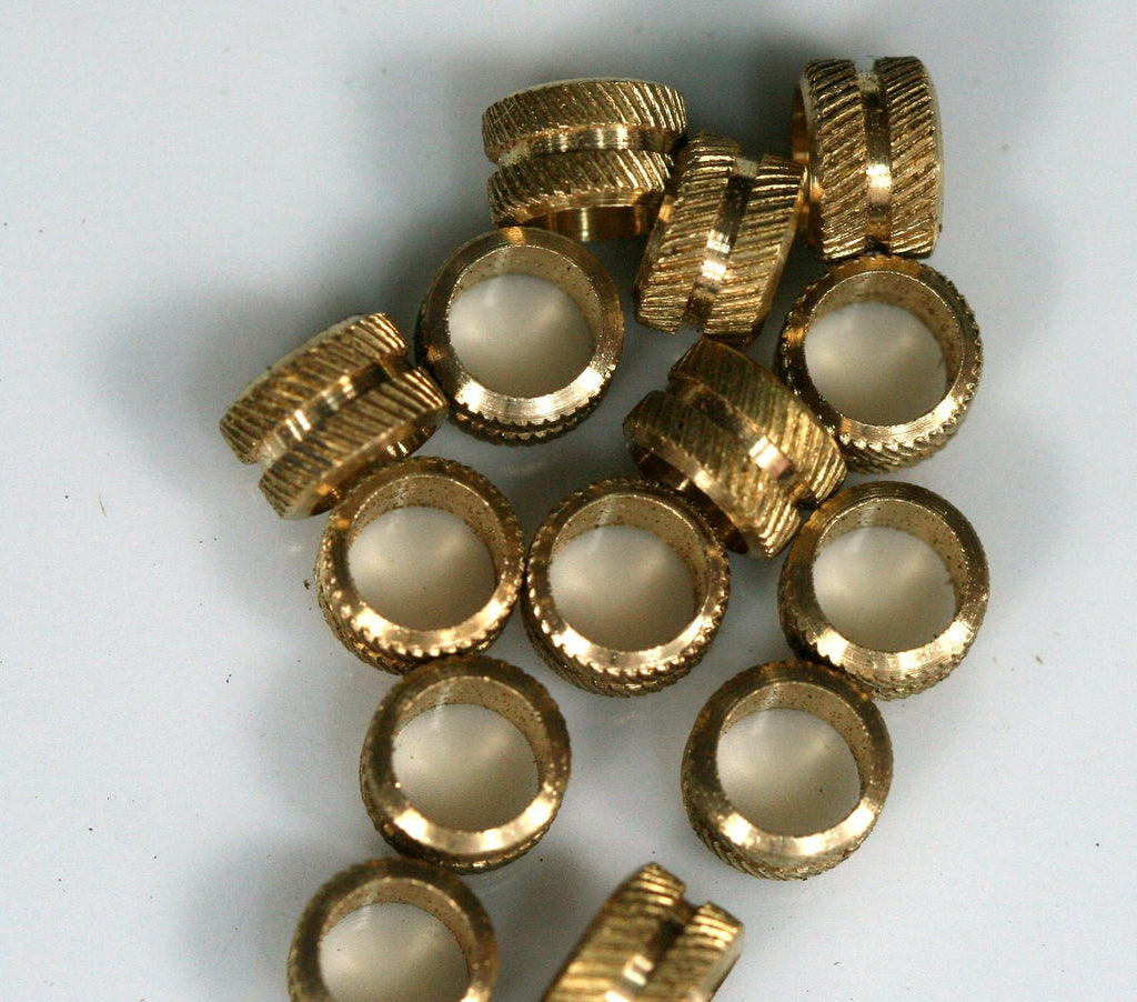 spacer bead 10 Pcs Raw Brass Cylinder 7x5mm (hole 5mm) industrial brass Charms,Pendant,Findings bab5 1448
