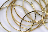 30 pcs Raw Brass round faceted Ring 35mm 1685 bab34r