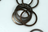 Circle Links, Seamless Ring Circle Connectors for Jewelry Making 100 Pcs 19mm antique copper tone 448AC-36