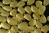100 Pcs Raw Brass 13mm drop shape one loop Charms ,Findings 563R-26