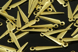 300 Pcs Raw Brass 17x3mm spike shape Charms ,Findings 288R-39 tmlp