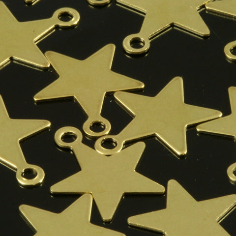 14x12mm raw brass star pendant,raw brass charms ,raw brass findings 454R- 0.25