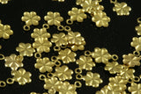 300 Pcs Raw Brass 10x7mm flower shape Charms ,Findings 788R-42 tmlp