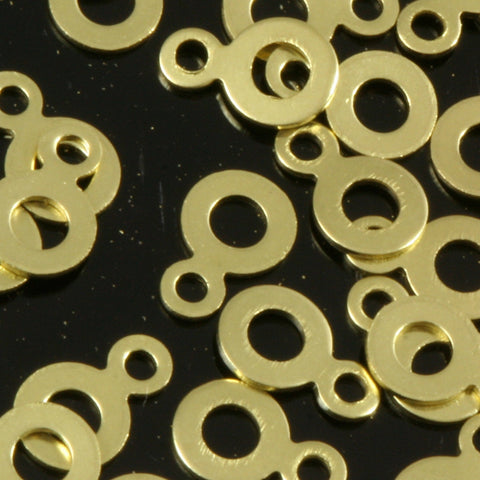 600 Pcs Raw Brass 4x7mm 2 hole connector Charms ,Findings 704R-36 tmlp