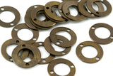 12mm raw brass circle 2 hole connector raw brass charms ,raw brass findings 582R-64