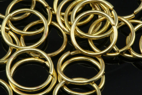 Open jump ring raw brass 9mm 20 gauge( 0,8mm ) jump ring 920JR-12.5 1167R