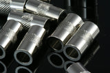 15 pcs 12x6mm (hole 4mm) nickel plated brass tube bab4 ttt6 807