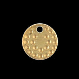 400 pcs 6,5mm raw brass circle tag charms ,raw brass findings 85R-44 tmlp