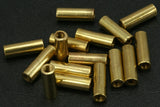 10 pcs 13x4,5mm (1/8"  thread) raw brass tube,  1742