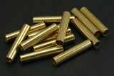100 pcs 30x6mm (hole 5mm ) raw brass tube, raw brass industrial, raw brass charms, raw brass findings spacer bead ttt6
